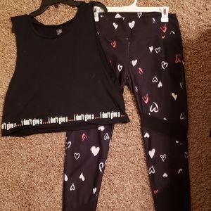 Workout pants and Workout crop top